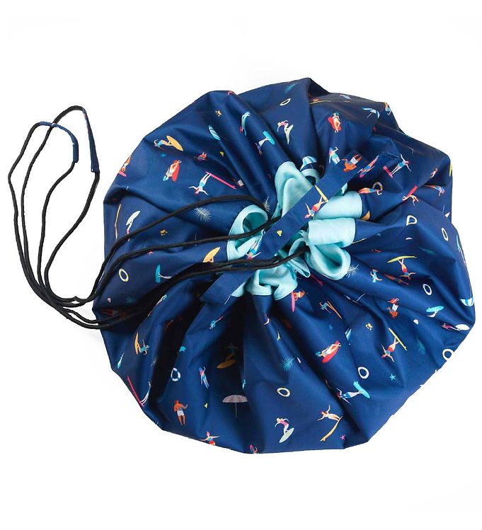 Play&Go Legetøjstæppe - Outdoor - Ø140 cm - Surf