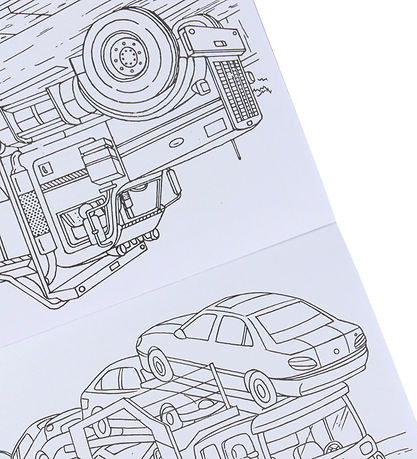 Malebog - Bulldozers & Tractors Colouring Book - 16 Sider