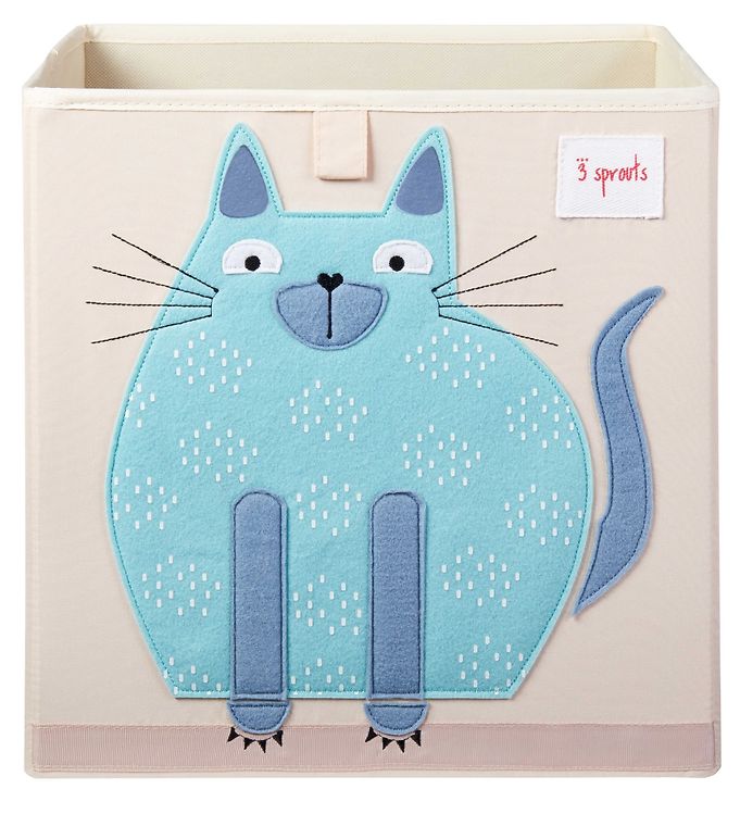 Kasse til rumdeler til børn (flere varianter) Multi Tekstil 33cm x 33cm x 33cm Cat - Multi - 33cm x 33cm x 33cm - Pixie