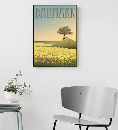 Poster Vissevasse - 30x40 - Danemarque - Les champs de colza Poster Vissevasse - 30x40 - Danemarque - Les champs de colza