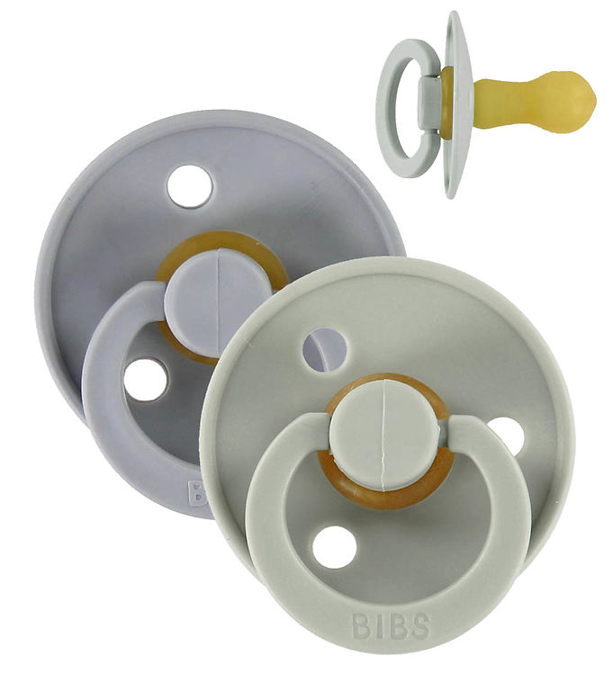 Hagesmække BIBS 2-PAKKE SAGE &amp  CLOUD M Hevea gummisut