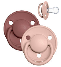 BIBS De Lux Sutter - 2-pak - Rund - Woodchuck/Blush BIBS De Lux Sutter - 2-pak - Rund - Woodchuck/Blush