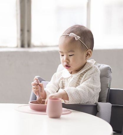 EzPz Dinner Set - Silicone - 4 Parts - Pink