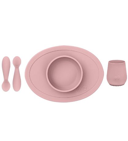 EzPz Dinner Set - Silicone - 4 Parts - Pink EzPz Dinner Set - Silicone - 4 Parts - Pink