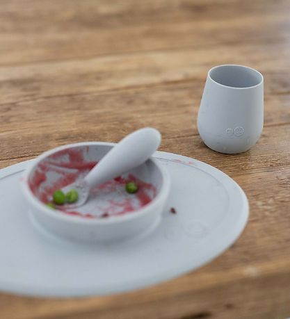 EzPz Dinner Set - Silicone - 4 Parts - Grey