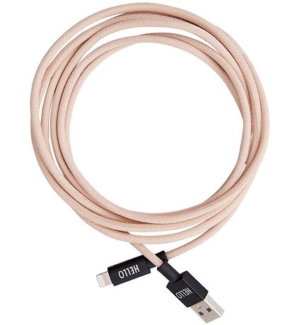 Design Letters Opladerkabel - iPhone - USB-A/Lightning - Rosa