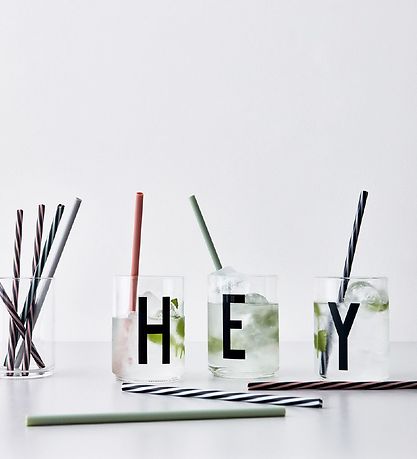 Design Letters Sugerør - 10 stk - Multifarvet