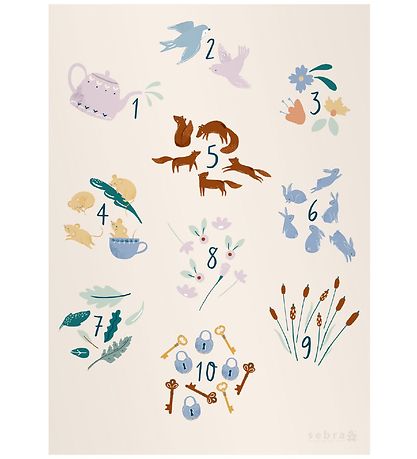 Poster Sebra - 70x50 - Daydream Poster Sebra - 70x50 - Daydream