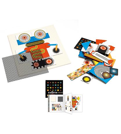 Djeco Magnetspil - Kinoptik - 60 dele - Robotter