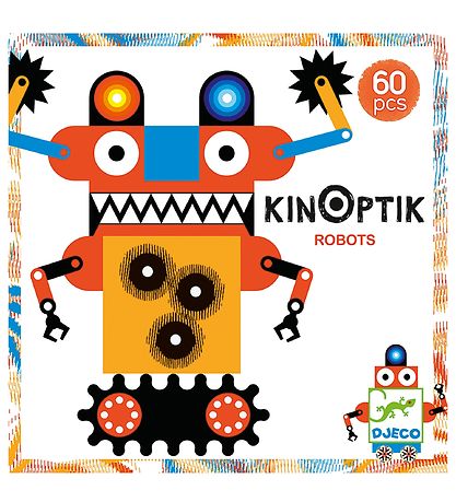 Djeco Magnetspil - Kinoptik - 60 dele - Robotter
