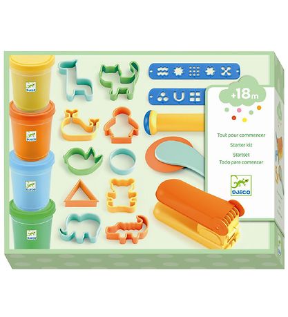Djeco Play Dough - Starter Kit - 21 Parts - Pop Djeco Play Dough - Starter Kit - 21 Parts - Pop