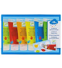 Djeco Fingermaling - 6 stk. - Multifarvet Djeco Fingermaling - 6 stk. - Multifarvet