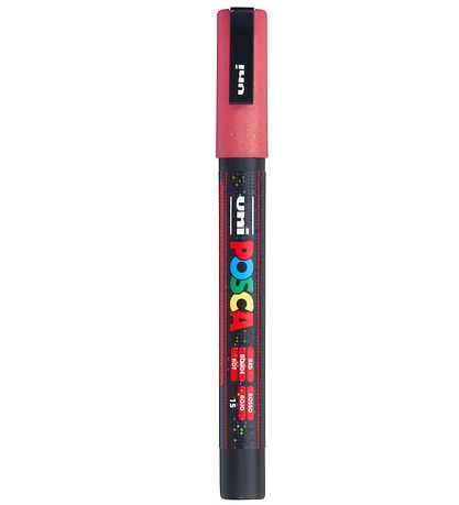 Posca Viltstift - PC-3ML - Rood m. Glitter