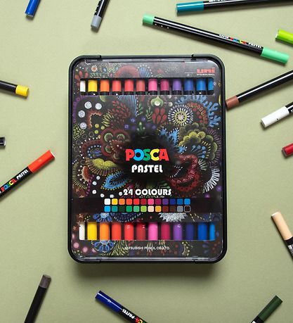 Posca Wax Crayons - 24 pcs. - Multicolour