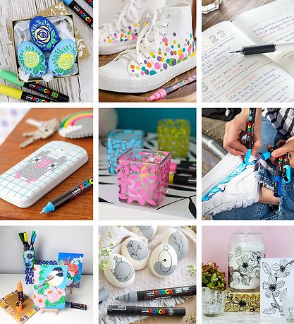 Posca Tuscher - PC-17K - 2 stk. - Sort/Hvid Posca Tuscher - PC-17K - 2 stk. - Sort/Hvid