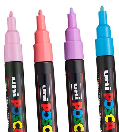Posca Tuscher - PC-3M - 8 stk. - Afdæmpede Farver Posca Tuscher - PC-3M - 8 stk. - Afdæmpede Farver