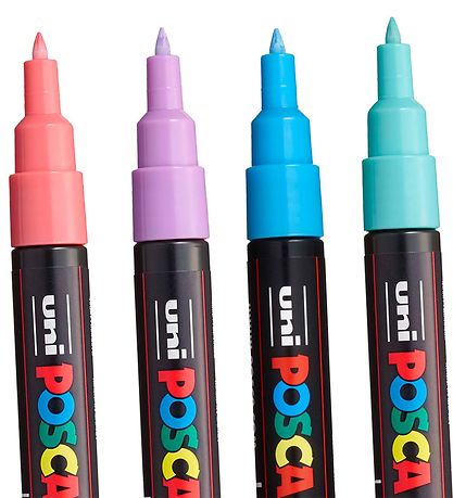 Posca Tuscher - PC-1M - 8 stk. - Afdæmpede Farver