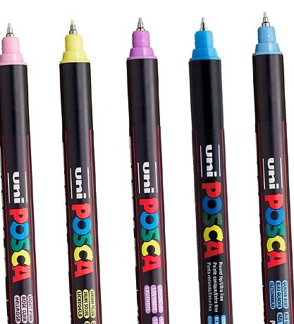 Posca Tuscher - PC-1MR - 8 stk. - Afdæmpede Farver Posca Tuscher - PC-1MR - 8 stk. - Afdæmpede Farver