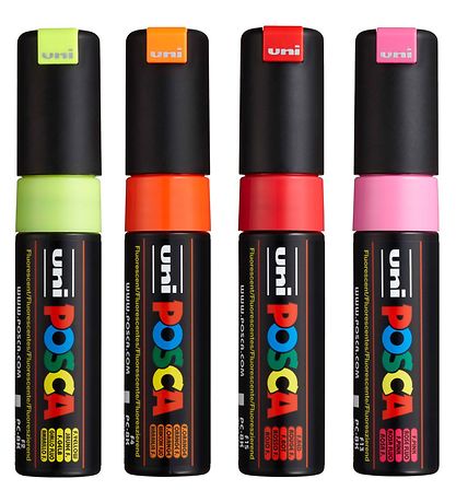 Posca Tuscher - PC-8K - 4 stk. - Neon Posca Tuscher - PC-8K - 4 stk. - Neon
