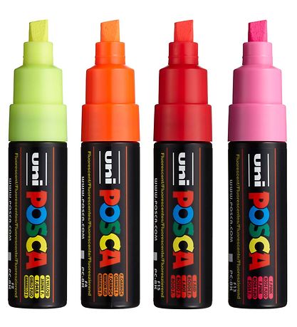 Posca Tuscher - PC-8K - 4 stk. - Neon Posca Tuscher - PC-8K - 4 stk. - Neon