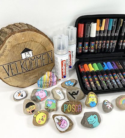 Posca Tuscher m. Kuffert - 24 stk. - Multifarvet