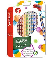 Stabilo Farveblyanter - EasyColors - Højre - 12 stk. - Multifarv Stabilo Farveblyanter - EasyColors - Højre - 12 stk. - Multifarv
