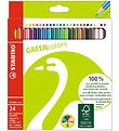 Crayons de couleur Stabilo - Couleurs vertes - 24 pces - Multico Crayons de couleur Stabilo - Couleurs vertes - 24 pces - Multico