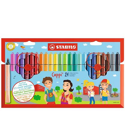 Stabilo Filzstifte - Cappi - 24 st. - Mehrfarbig