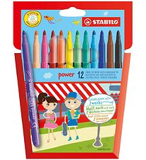Stabilo Markers - Power - 12 pcs. - Multicolour Stabilo Markers - Power - 12 pcs. - Multicolour