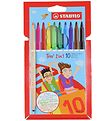 Stabilo Trio 2-i-1 - 10 stk - Multifarvet Stabilo Trio 2-i-1 - 10 stk - Multifarvet
