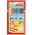 Stabilo Farveblyanter - Trio Thick - 12 stk. - Multifarvet Stabilo Farveblyanter - Trio Thick - 12 stk. - Multifarvet