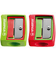 Stabilo Sharpener - Woody 3-in-1 - Assorted - Green/Red Stabilo Sharpener - Woody 3-in-1 - Assorted - Green/Red
