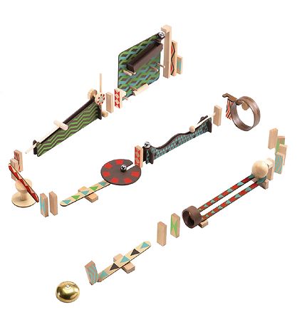 Djeco Ball Track - 48 pcs. - Zig & Go Track - Wood Djeco Ball Track - 48 pcs. - Zig & Go Track - Wood