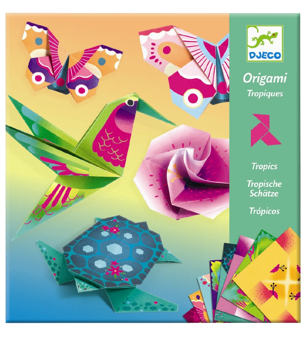 Djeco Origami - Die Tropen - Djeco - One Size - Kreatives Spielset