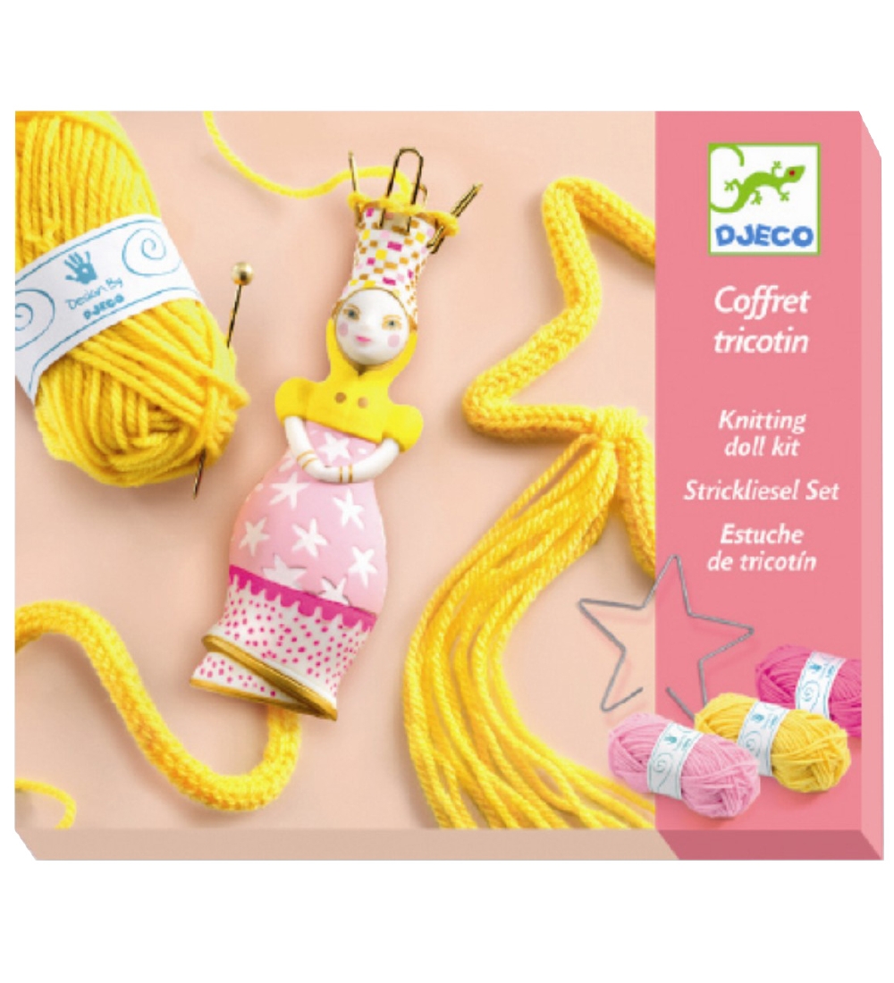 Djeco Knitting - Prinzessin - Djeco - One Size - Kreatives Spielset