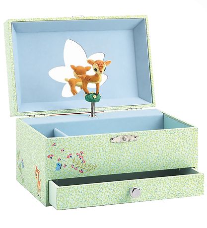 Djeco Smykkeskrin m. Musik - 18x10x13 cm - Dådyr Djeco Smykkeskrin m. Musik - 18x10x13 cm - Dådyr