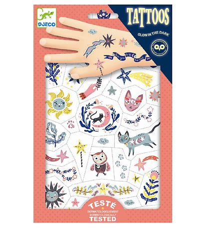 Djeco Tatuoinnit - Pimeässä hohtava - Sweet Unelmia