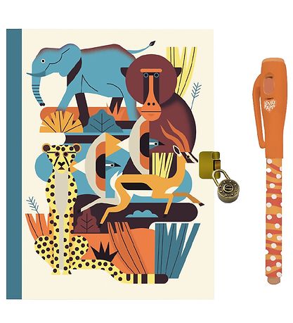 Djeco Dagbog m. Lås & Magisk Pen - Owen Djeco Dagbog m. Lås & Magisk Pen - Owen