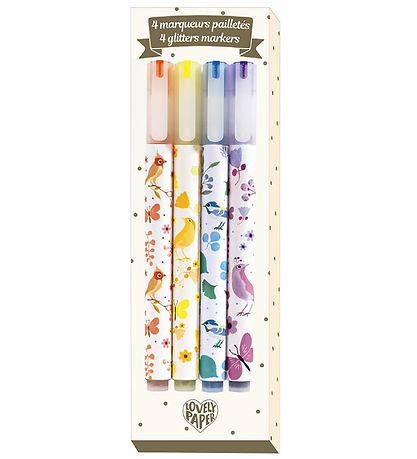 Djeco Markers - 4 st. - Multicolour m. Glitter