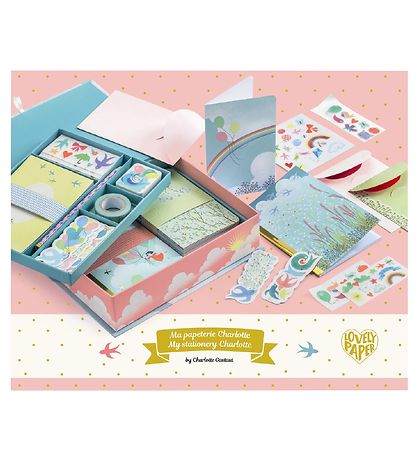 Djeco Stationery - 34 pcs. - Charlotte Djeco Stationery - 34 pcs. - Charlotte