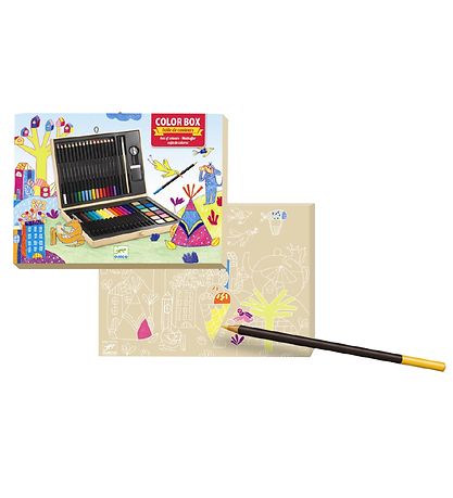 Set de Coloriage Djeco - 47 Parties - Multicolore Set de Coloriage Djeco - 47 Parties - Multicolore