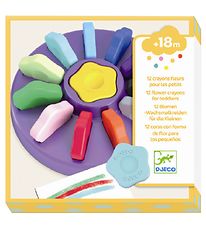 Djeco Fedtfarver - 12 stk. - Blomster Djeco Fedtfarver - 12 stk. - Blomster