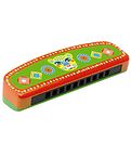 Djeco Mundharmonika - Træ - Multifarvet