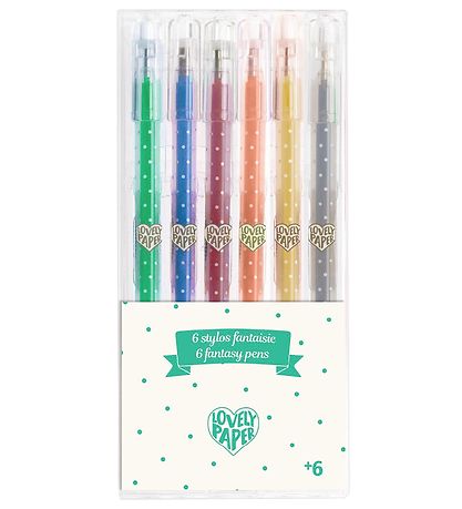 Stylos à bille Djeco - Gel - 6 pces - Brillant Stylos à bille Djeco - Gel - 6 pces - Brillant