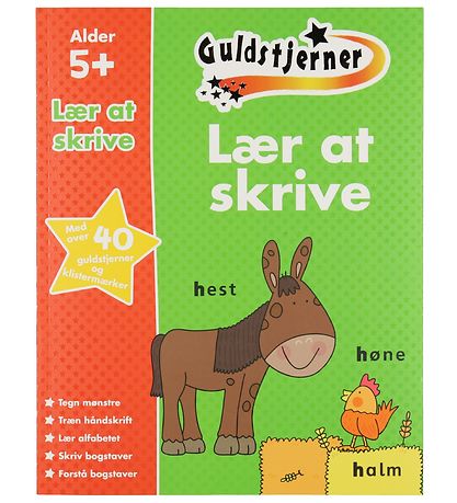 Karrusel Forlag Aktivitetsbog - Guldstjerner - Lær At Skrive 