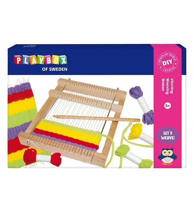 Playbox Creative Weaving Set - 4 Yarn Colors