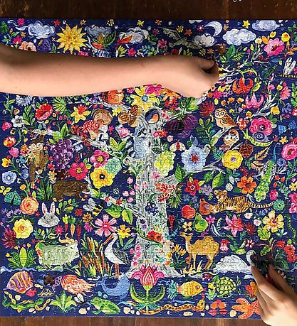 Puzzle Eeboo - 1000 Briques - La vie Bois
