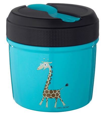 Carl Oscar Termomadkasse - 0,5 L - Turquoise Giraffe Carl Oscar Termomadkasse - 0,5 L - Turquoise Giraffe