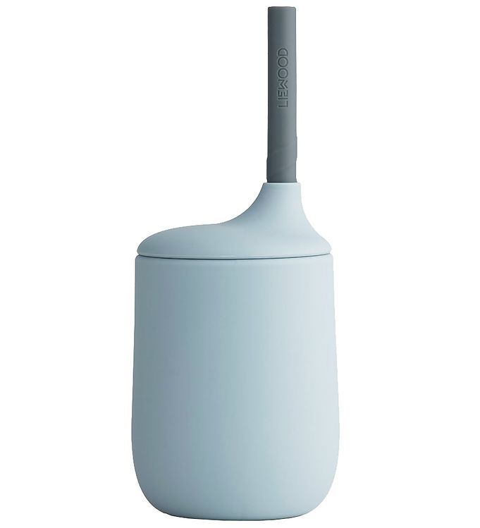 Liewood Kop m. Sugerør - Silikone - Ellis - Sea Blue/Blue Wave