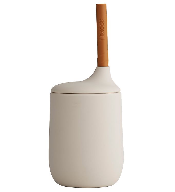 Liewood Kop m. Sugerør - Silikone - Ellis - Sandy/Mustard Mix